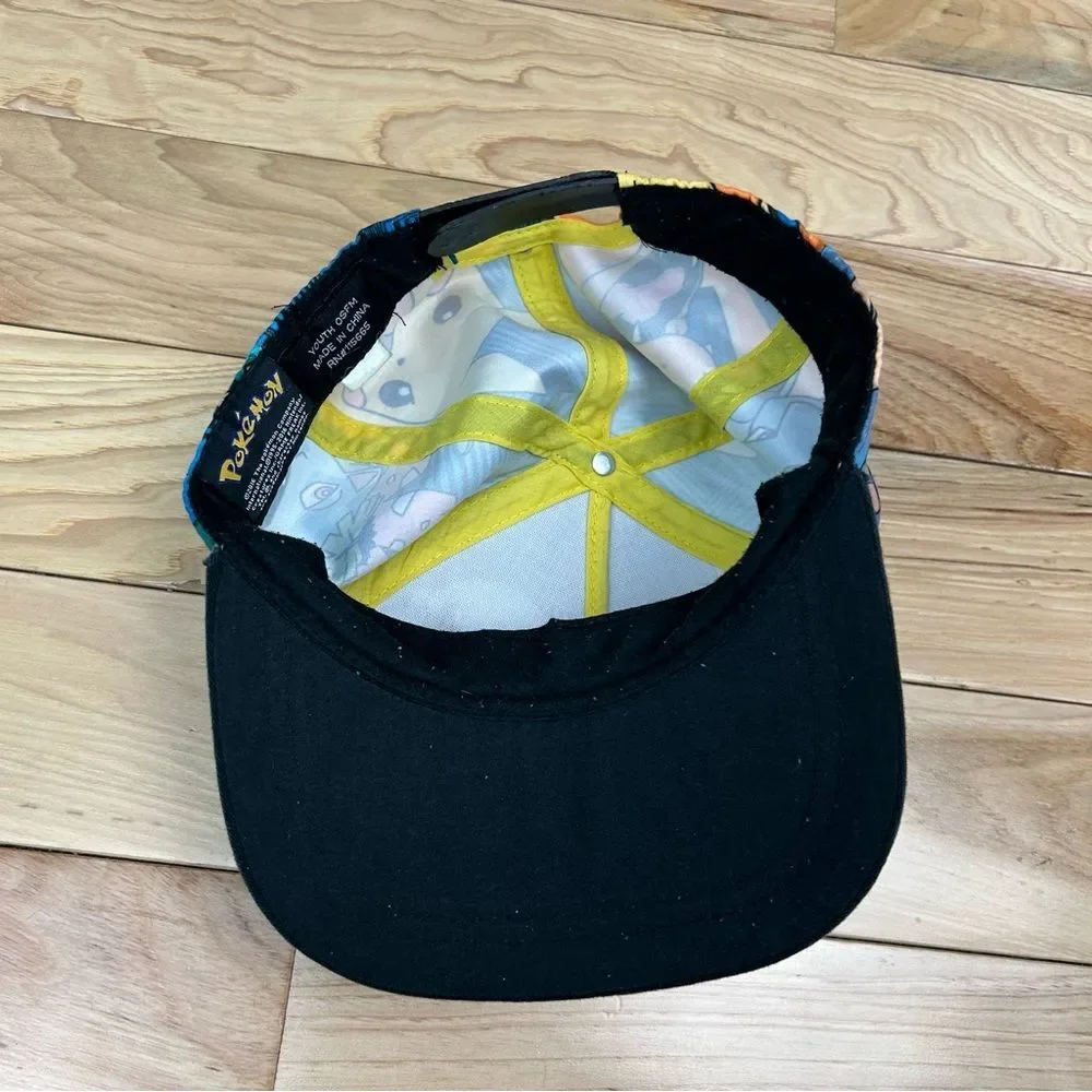 Pokémon SnapBack Baseball Cap Hat Pikachu Squirtle Nintendo Game Freak Youth OS